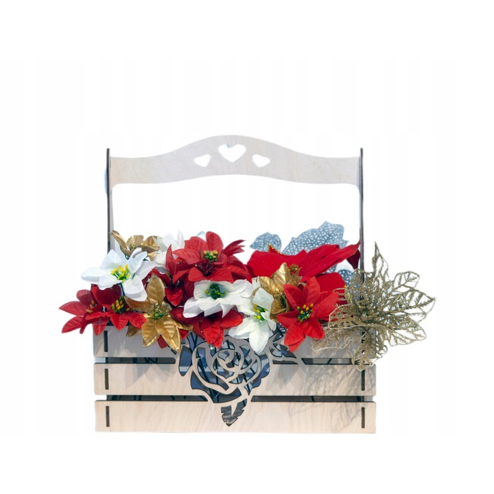 Decoratiuni pentru ghivece, Drewyan, Lemn, Multicolor