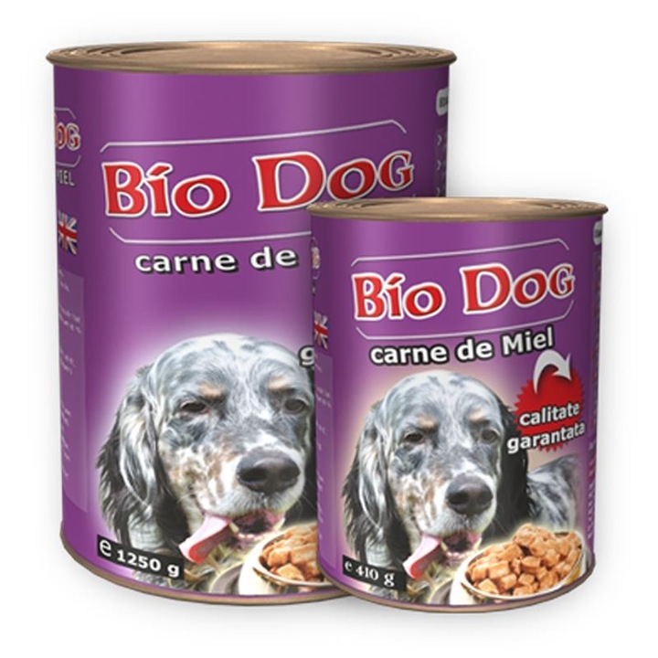 Hrana umeda pentru caini, BIODOG, aroma de miel, 1.25 kg