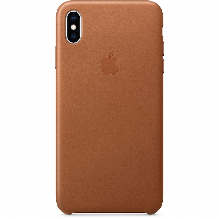 Apple защитно покритие, съвместимо с iPhone XS Max, кожа, кафяво