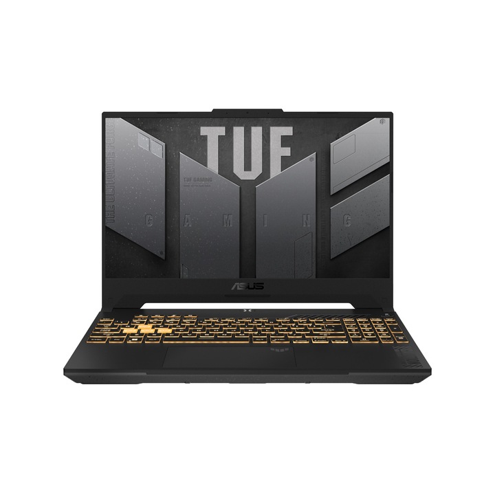 Лаптоп Asus TUF Gaming F15 FX507VV-LP148, Windows 11 Pro, FX507VV-LP148, Windows 11 Pro, 15.6", Intel Core i7-13620H (10-ядрен), NVIDIA GeForce RTX 4060 (8GB GDDR6), 16GB 4800MHz (2x8GB) DDR5, Сив