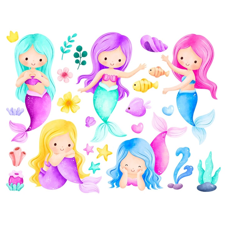 Sticker decorativ, Sirene, 12346ST