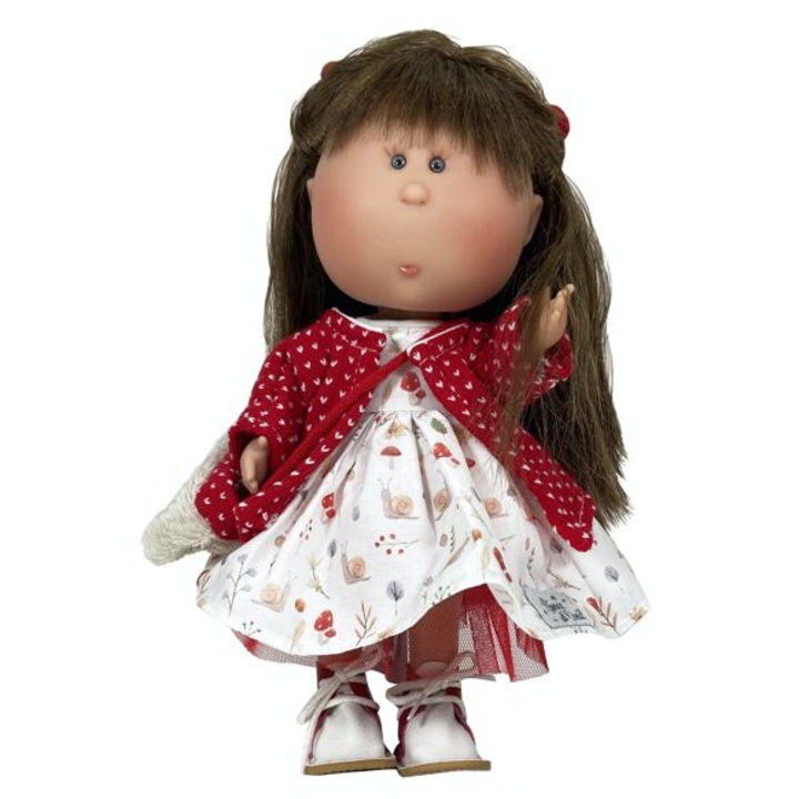 Papusa Mia, Nines d'Onil, satena cu parul drept, 30 cm
