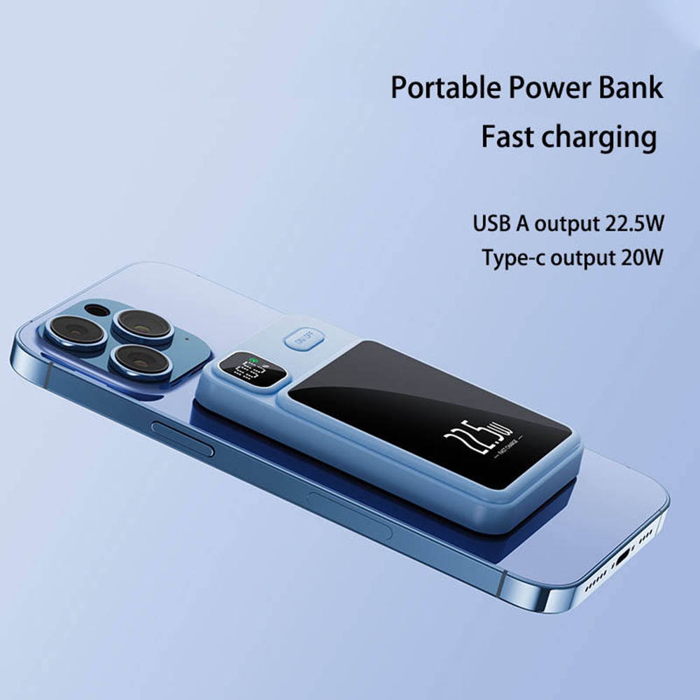 Външна батерия MagSafe 10000mAh - Techsuit Wireless MagSafe Power Bank ...