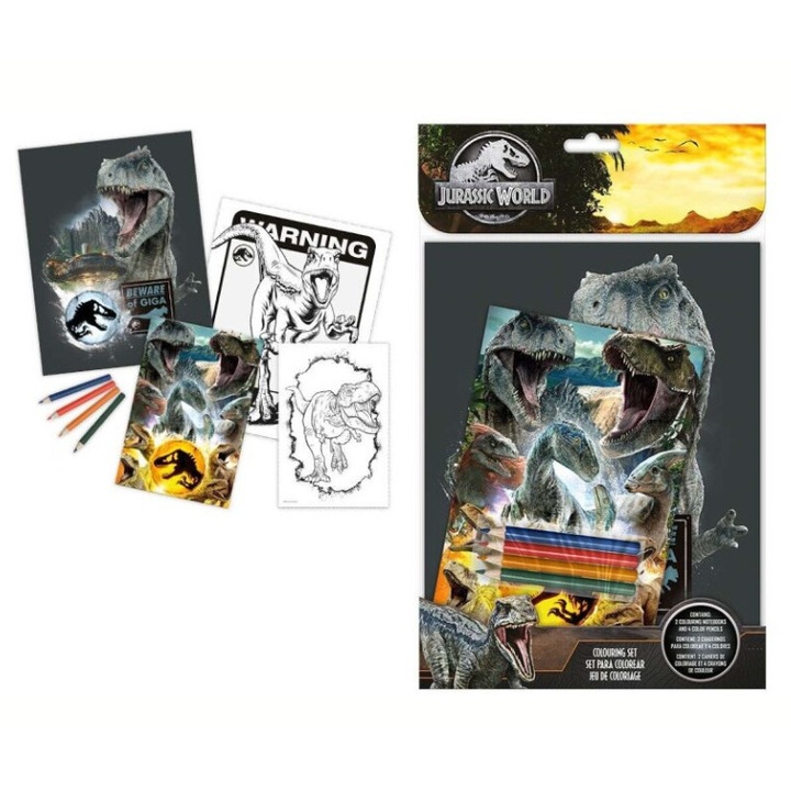 Carte de colorat, Euroswan, Jurassic World