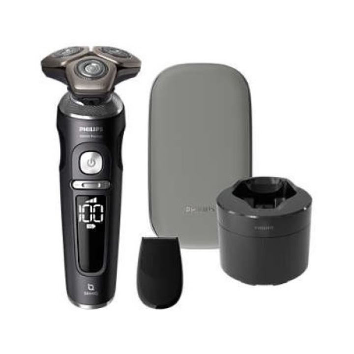 Самобръсначка, Philips, Series 9000 SP9840/32, Li-Ion, 3 ножчета, Черна