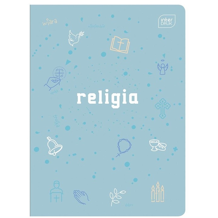 Set de 10 caiete, Interdruk, A5, Albastru