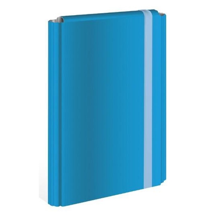 Dosar cu banda elastica, Interdruk, A4, Albastru