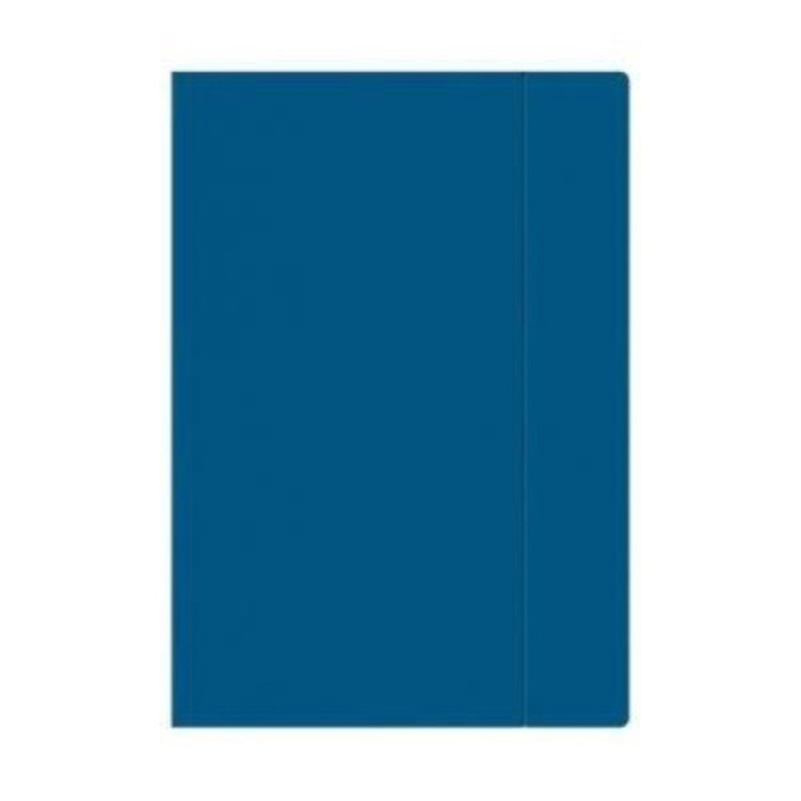 Set 10 dosare cu banda elastica, Interdruk, A4+, 40 mm, Albastru