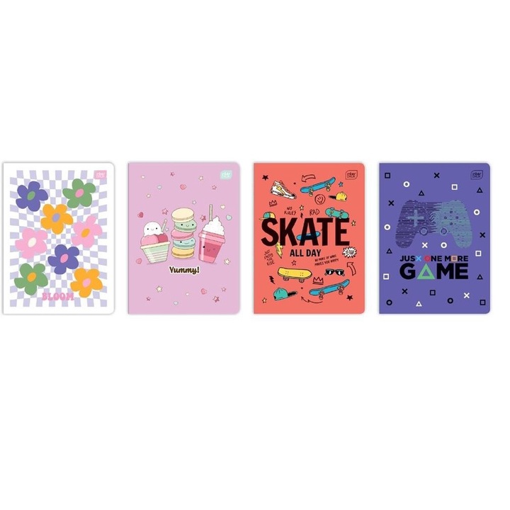 10 darabos füzetkészlet, Interdruk, A5, Többszínű