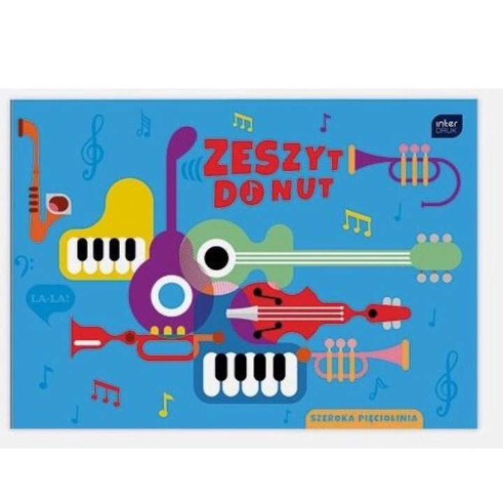 Set 10 caiete muzica, Interdruk, B5, Multicolor