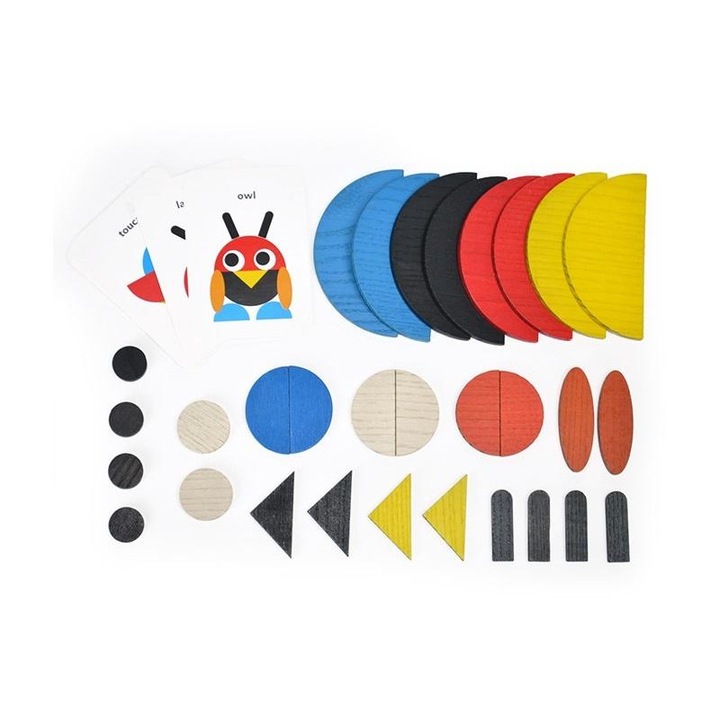 Blocuri din lemn, Artyk, Multicolor