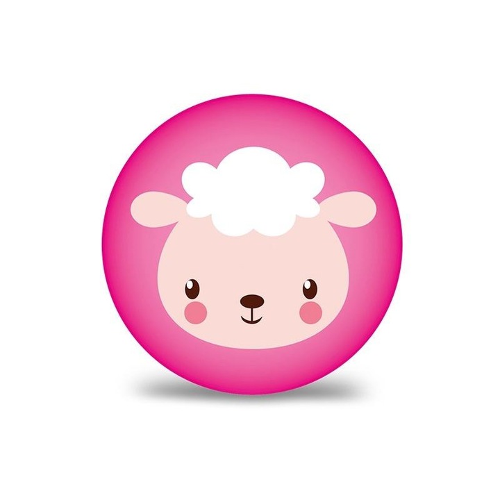 Golyó, Artyk, PVC, 230 mm, rózsaszín