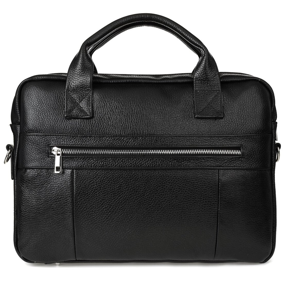Geanta pentru laptop, Beltimore, Piele naturala, 15.6", Negru