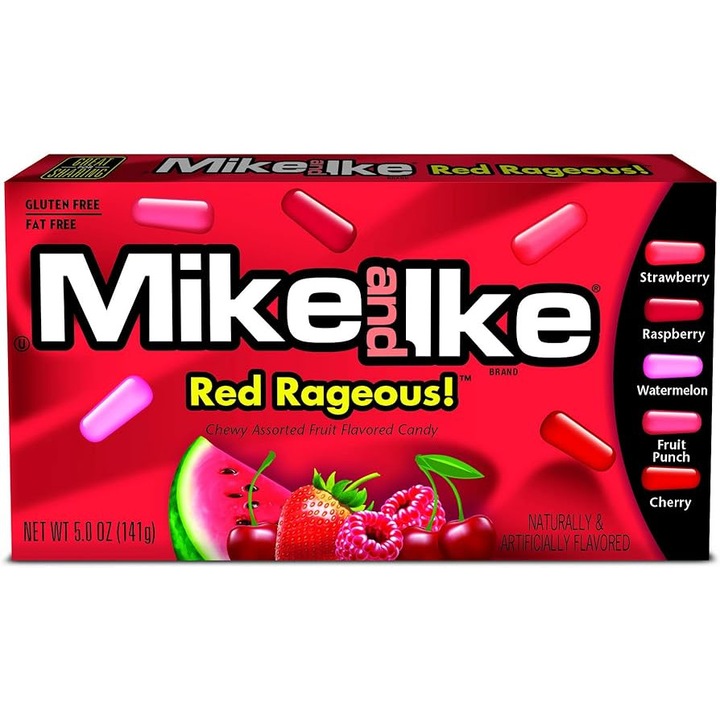 Bomboane moi Mike And Ike Red Rageous 120g