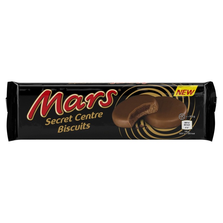 Biscuiti Mars Secret Centre, Ciocolata, Caramel 132g