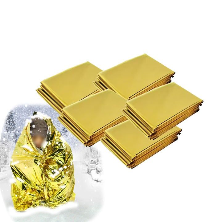 Patura izoterma, Libara, Aluminiu, 160x210 cm, 5 buc