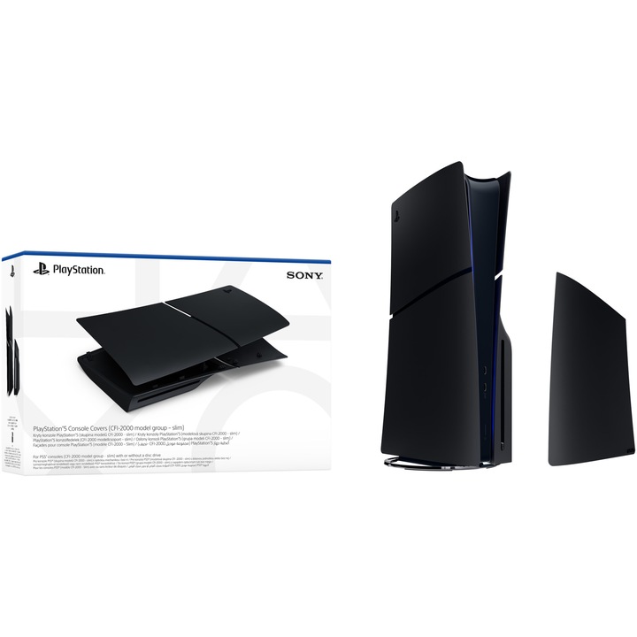 Panouri laterale PlayStation 5 Slim D-Chassis, Midnight Black