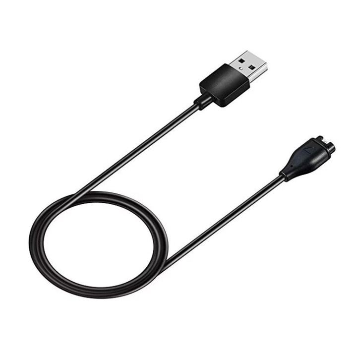 Кабел за зареждане, съвместим с Garmin, JESWO, Fenix 5 /5x /5s/6 /6s, защита от пренапрежение, 1m, черен