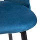 Sötétkék TERCIO bársony szék 47x55x77cm HOMLA