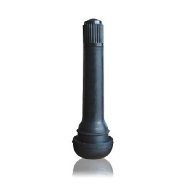 Valva anvelopa snap-in Hofmann, TR414L, 56.5 mm, din cauciuc, negru