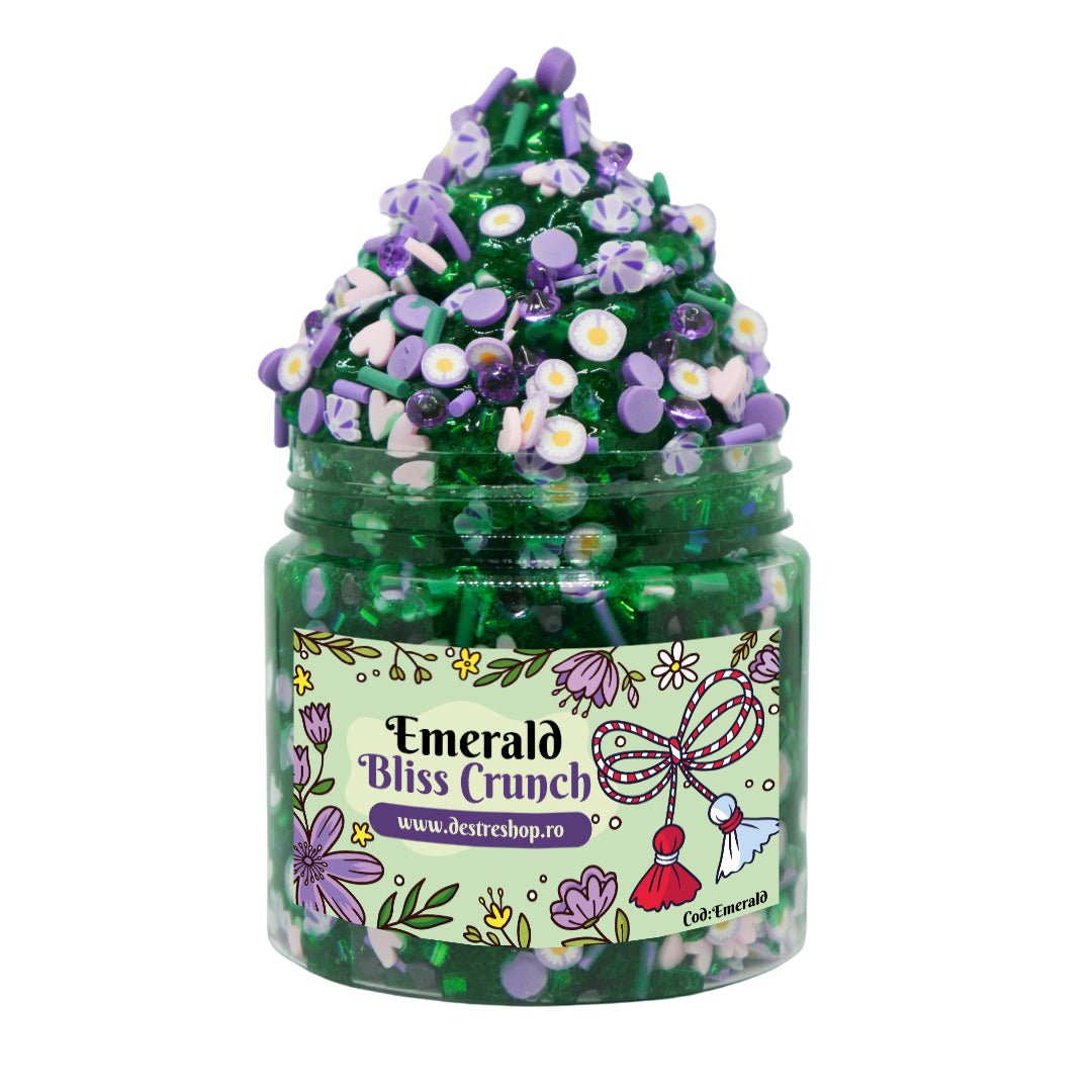 Slime Emerald Bliss Crunch, verde, 50g - eMAG.ro