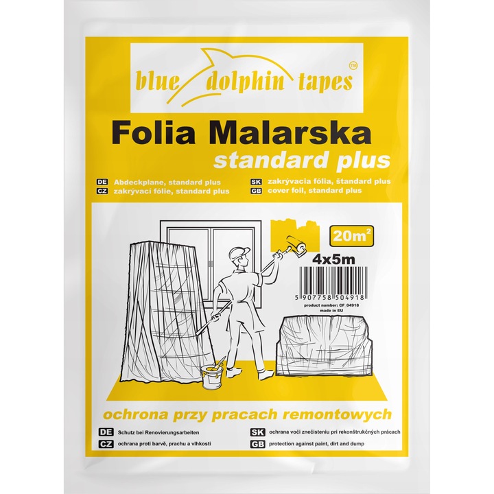 Folie de protectie Blue Dolphin Standard Plus, 4x5m