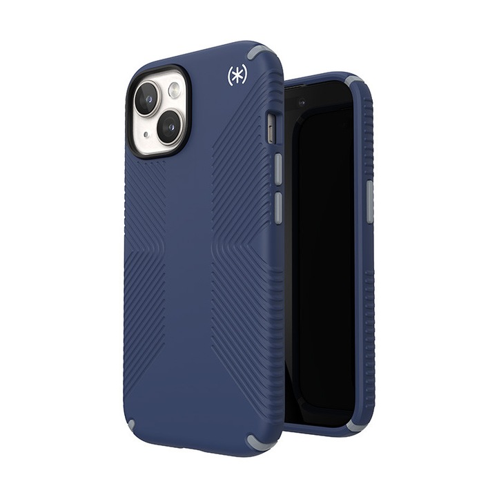 Speck Presidio2 Grip - telefontok iPhone 15 / iPhone 14 / iPhone 13 (Coastal Blue / Dustgrey / fehér)