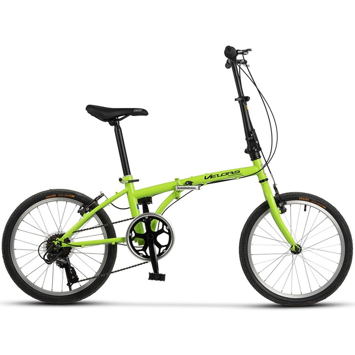 Велосипед Velors Advantage V2052A, 20", Сгъваем, Зелен/Черен