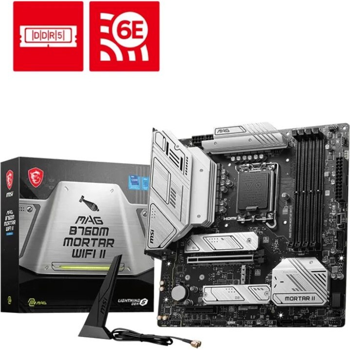 Msi MAG B760M MORTAR WIFI II, 230404, Alaplap