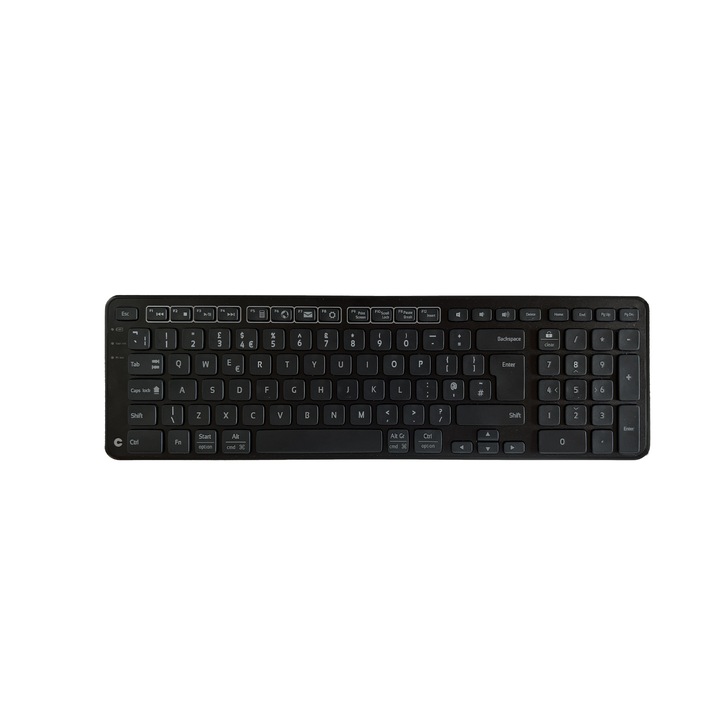Vezeték nélküli billentyűzet, Contour Design Balance Keyboard BK, USB, fekete