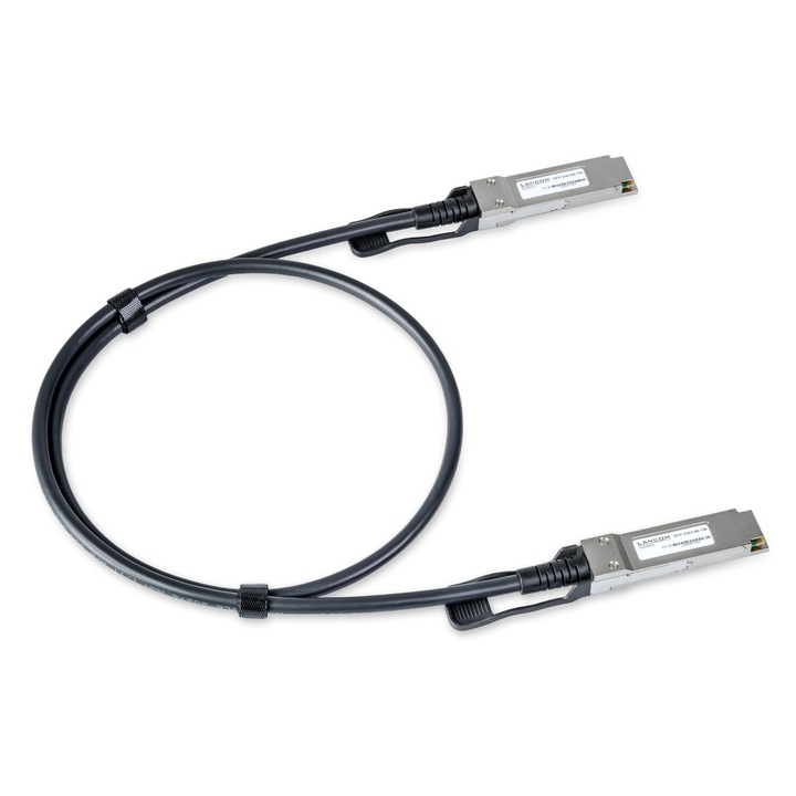 Kábel, Lancom, SFP-DAC40-1M, SFP/SFP, Dugasz/Dugasz, 40 Gbit/s, Fekete