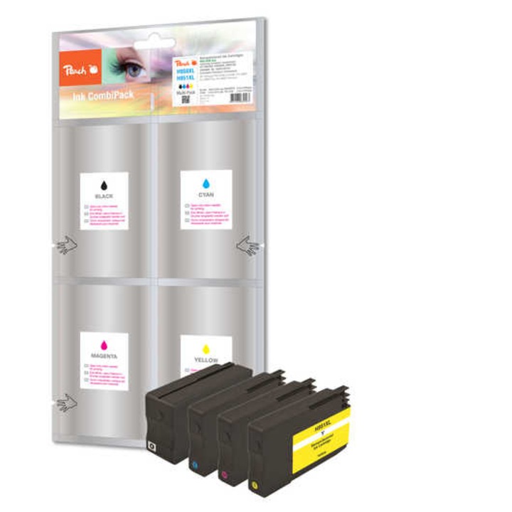 4 db nyomtatópatron készlet, Peach, többszínű