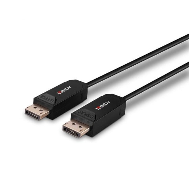 Lindy kábel, DisplayPort/DisplayPort, 8K, 10m, fekete