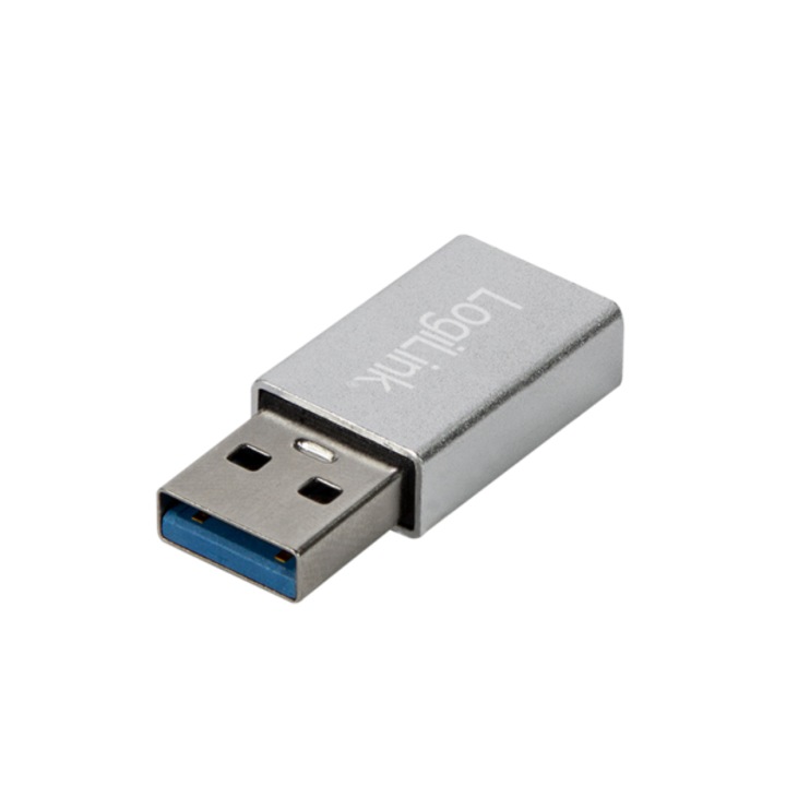 Adaptor, LogiLink, USB Type-C - USB 3.2, Argintiu