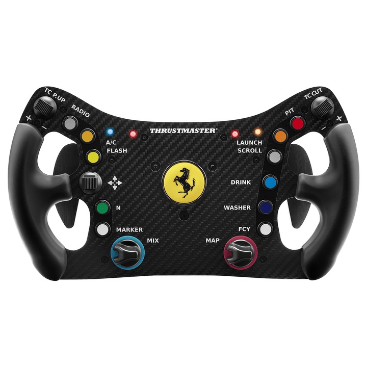 Волан Ferrari, ThrustMaster, въглероден, за компютър, кабелен, Windows 10/7/8, многоцветен