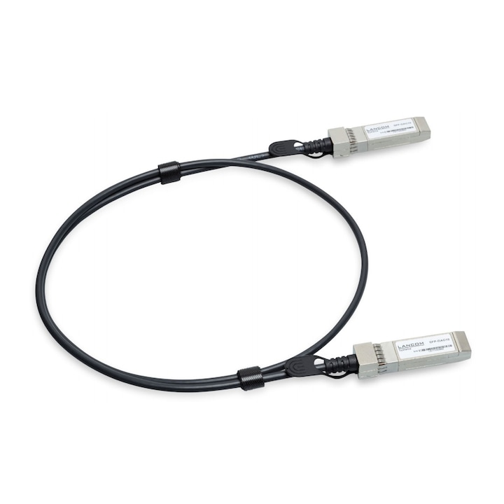 Кабел SFP+, Lancom, Bulk 8, 1 m, черен