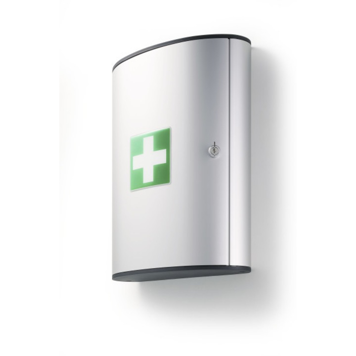 Cutie prim ajutor, Durable, Aluminiu, Argintiu, 302x118x400 mm