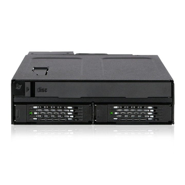 Rack HDD, Icy Dock, MB602SPO-B, Metal, SATA, 9.5x12.7 mm, 12 Gbit/s, Negru
