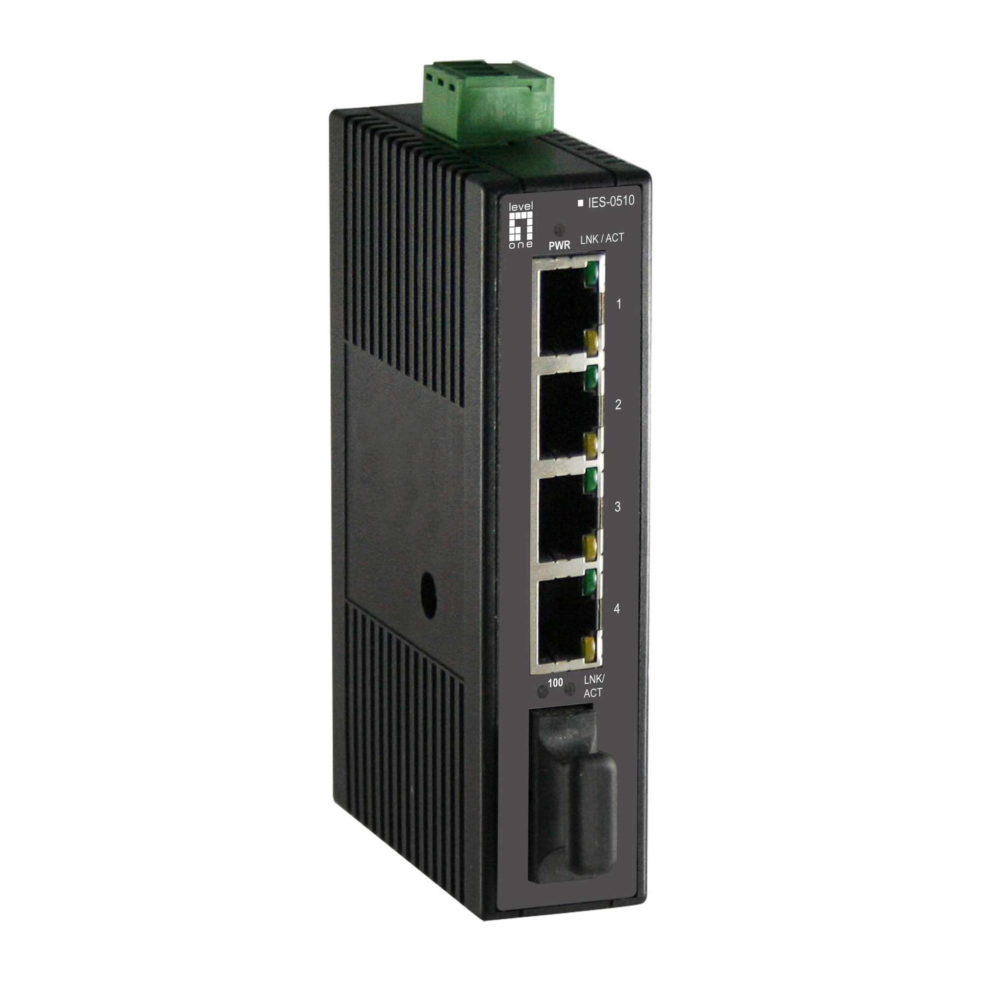 Switch, LevelOne, Plastic, 4 Porturi, Negru - eMAG.ro