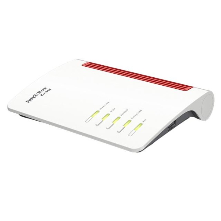 Router Wireless Wi-Fi 6, AVM, Dual-Band 2.4 GHz/5 GHz, 4G, Alb - eMAG.ro