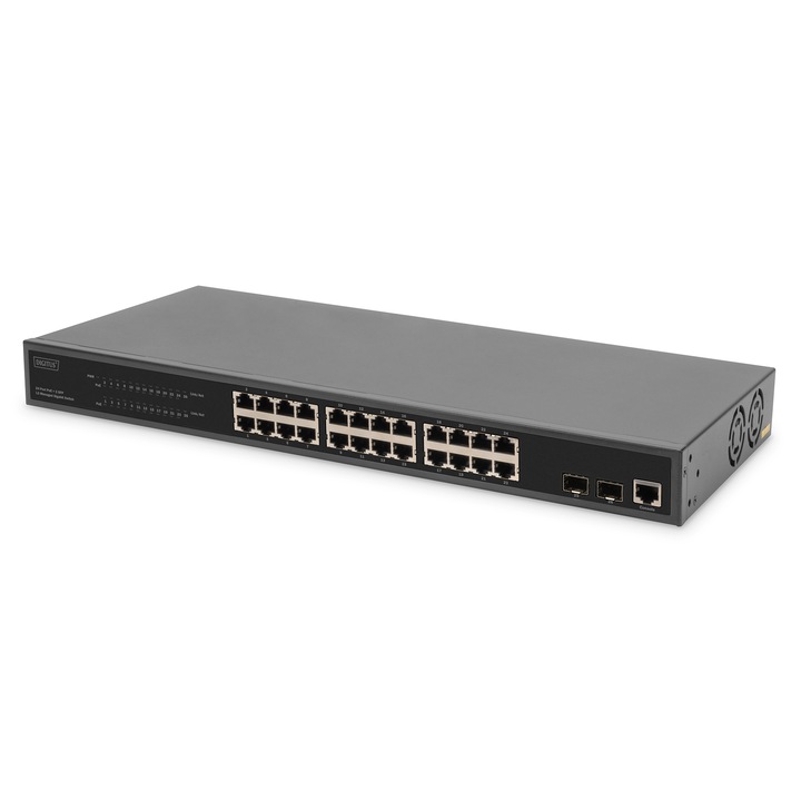 Digitus 24 Port L2 Managed Gigabit Ethernet PoE Switch, 225967, Switch