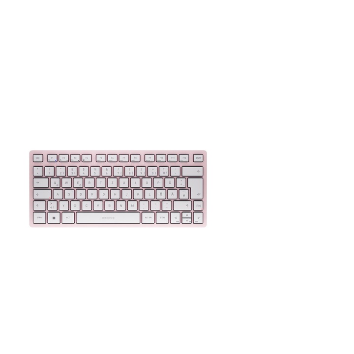 Клавиатура, Cherry, 7100 MINI BT, безжична, розова