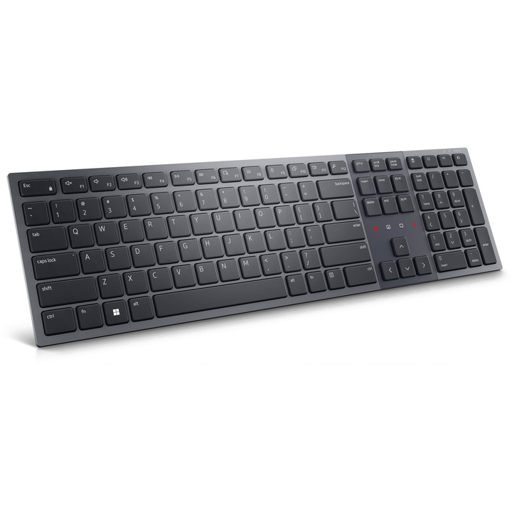 Клавиатура, Dell, KB900, Wireless RF + Bluetooth, Switch with scissor key, Графит