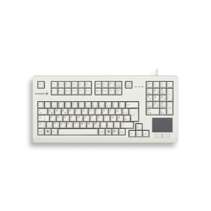 Клавиатура, Cherry, Advanced Performance, G80-11900, 1000 dpi, 105 клавиша, QWERTZ, сиво
