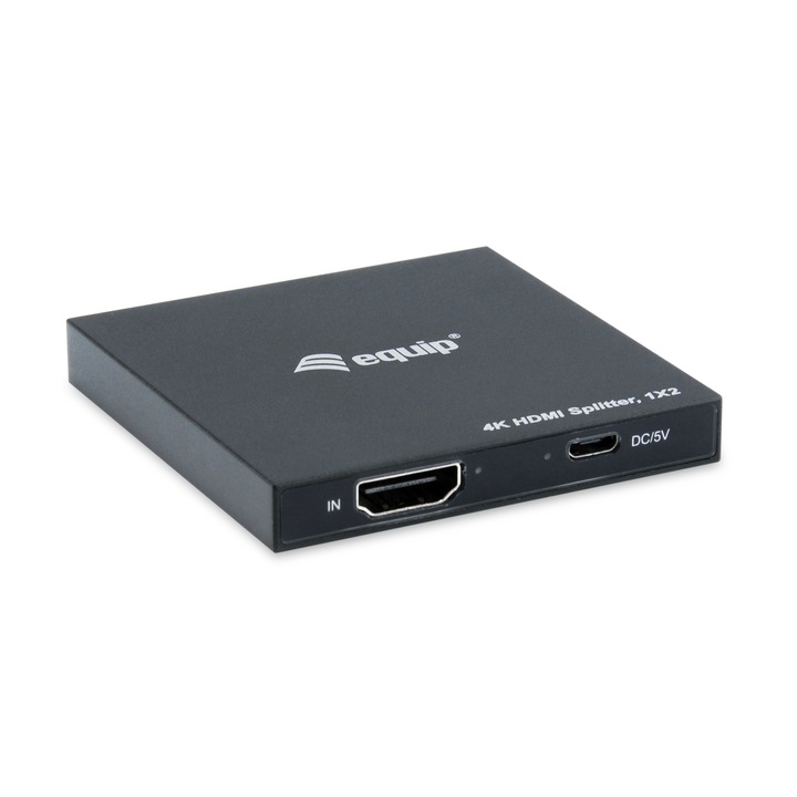 Сплитер HDMI, оборудване, алуминий, 3840 x 2160 пиксела, 4K Ultra HD, черен