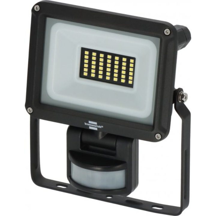 LED прожектор, Brennenstuhl JARO 3060 P, външен, сензор за движение, черен, 20 W, 150x50x183mm