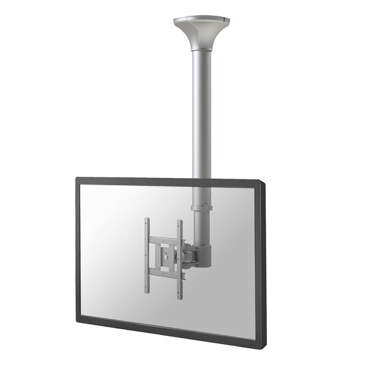 Стойка за таван за телевизор, NeoMounts FPMA-C200, регулируема, сребриста, 10"-40", VESA 75x75-200x200mm