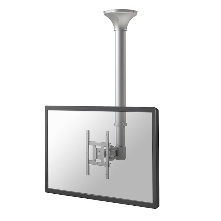 Стойка за таван за телевизор, NeoMounts FPMA-C200, регулируема, сребриста, 10"-40", VESA 75x75-200x200mm