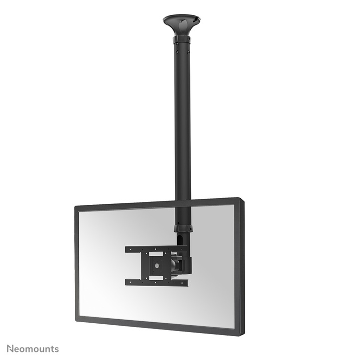 Стойка за таван за монитор, Neomounts от Newstar, 12 kg - 25,4 cm (10") - 76,2 cm (30") - 75 x 75 mm - 200 x 100 mm, 180°, Черен