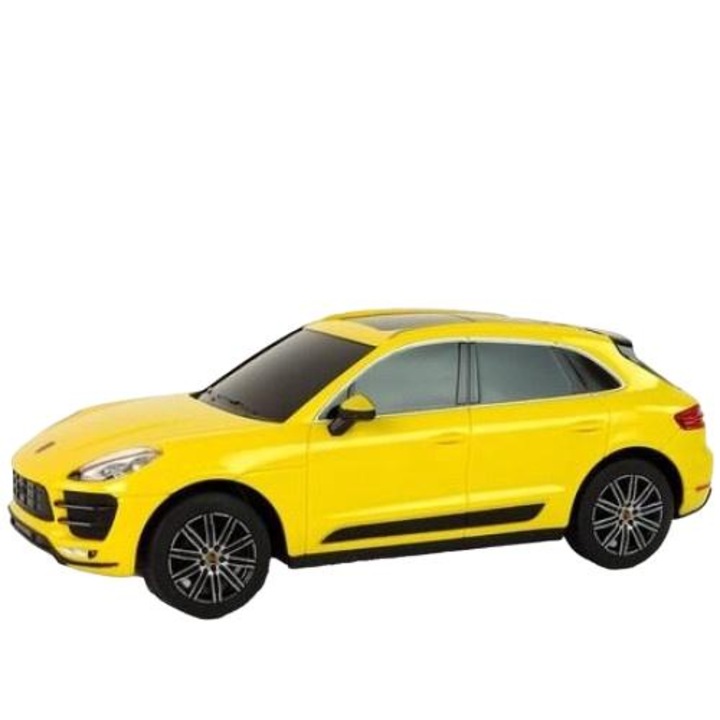Количка за игра Porsche Macan R/C Car, Leantoys, Пластмаса, Жълт, 6+ години